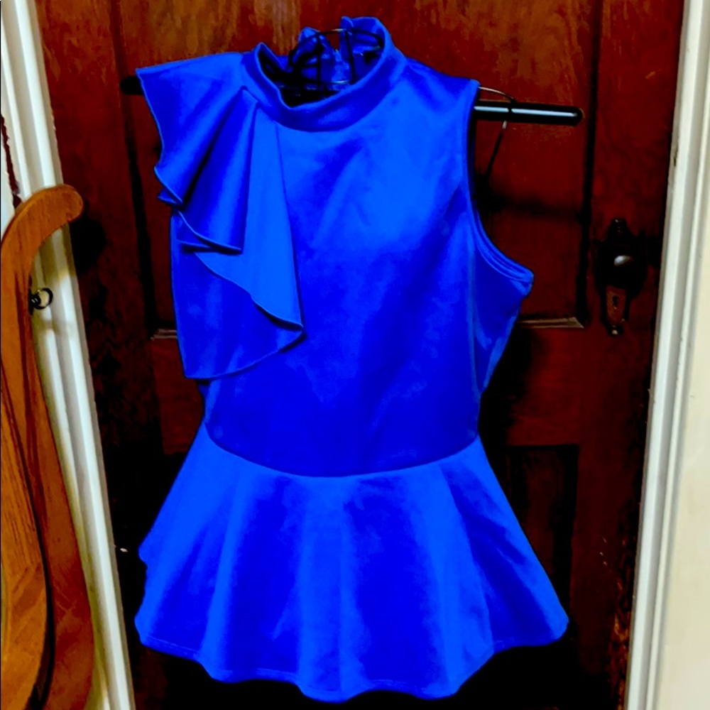 Fashion to figure cobalt blue top size 1